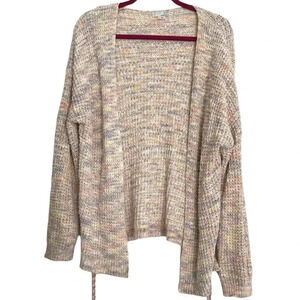 Ten Sixty Sherman Knitted Cardigan Lace Up Pastel
